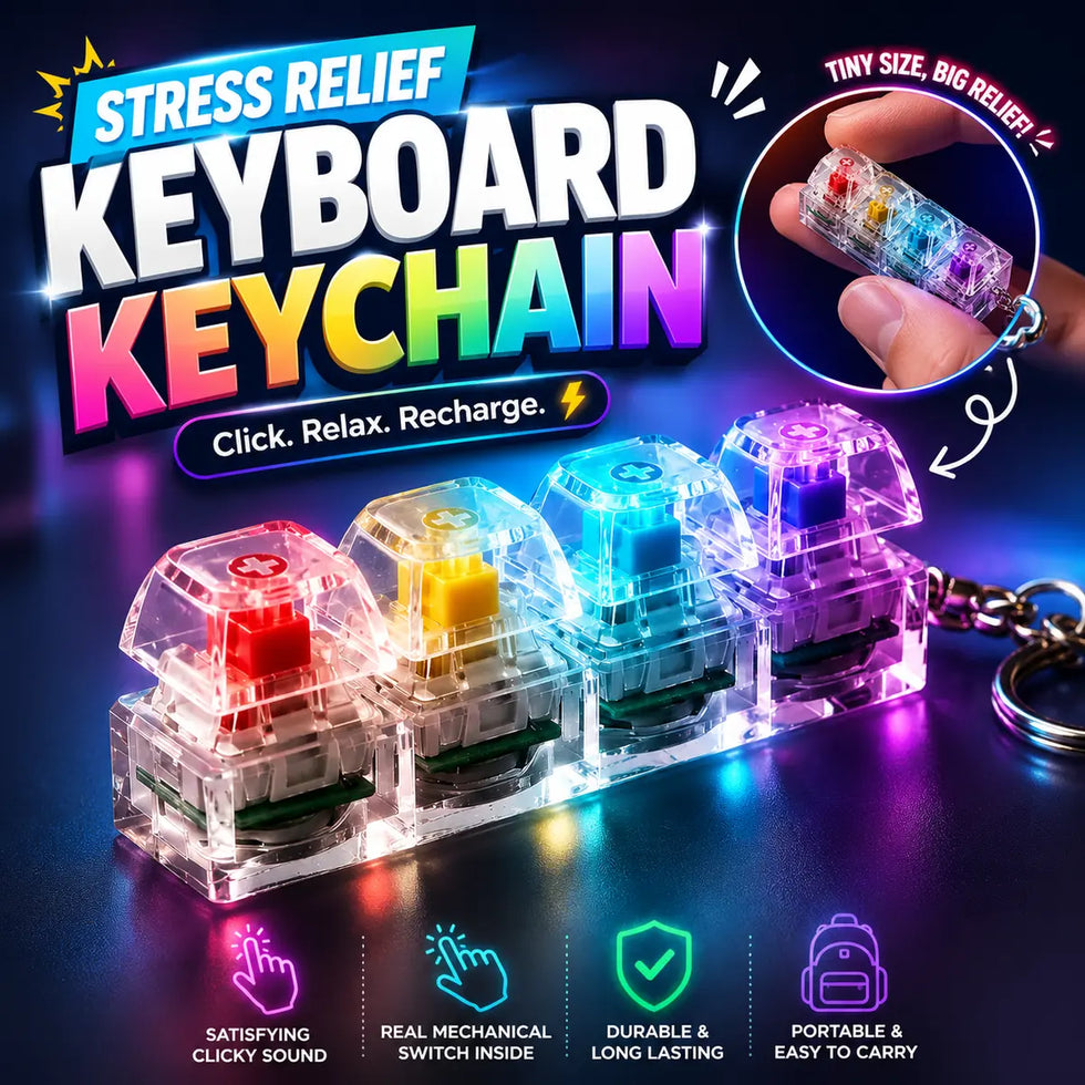 ClickPop™️ – The Mini Light-Up Fidget Keychain ✨ More